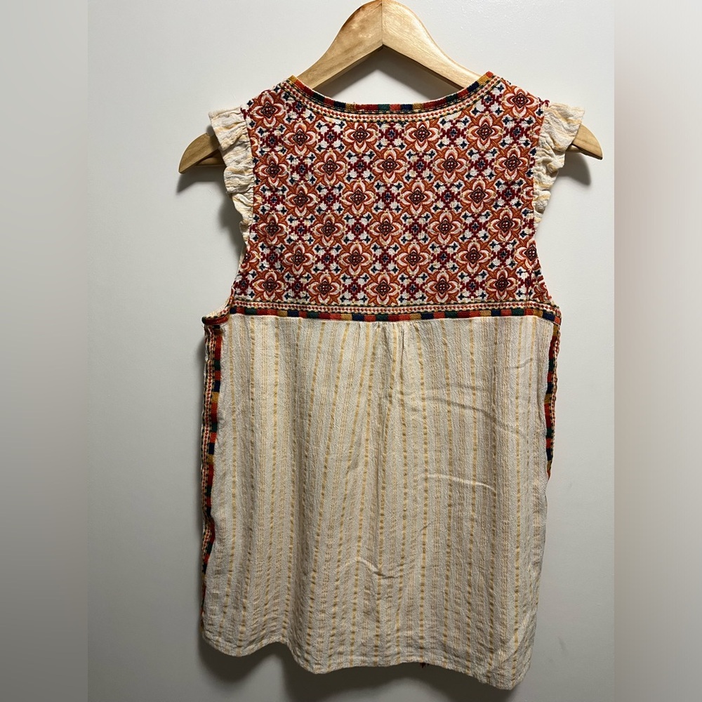 Savanna Jane Embroidered Geometric Tank Top Women’s Size Small - Picture 5 of 6
